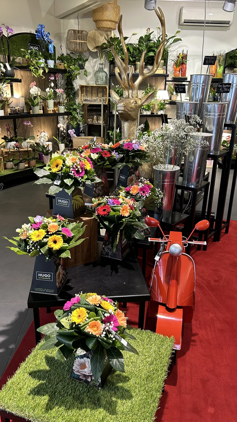 Intérieur de la boutique Hugo le Fleuriste Audincourt